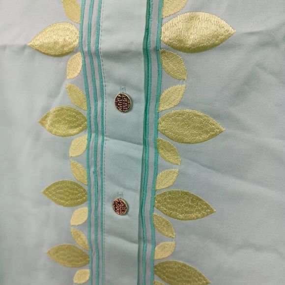 NWT/Bag Emily McCarthy New Proper Top SZ XS Yacca/Lemon 100% Tencel $220 MSRP - Picture 7 of 16